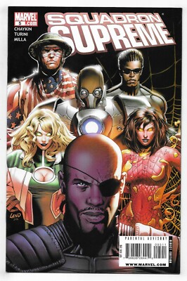 SQUADRON SUPREME #5 & 6 MARVEL COMIC BOOK LOT Avengers Nick Fury app CIRCA 2009