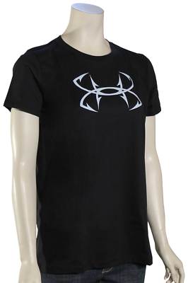 

Женская футболка с логотипом Under Armour Fish Hook — черный/синий — новинка, Blacks