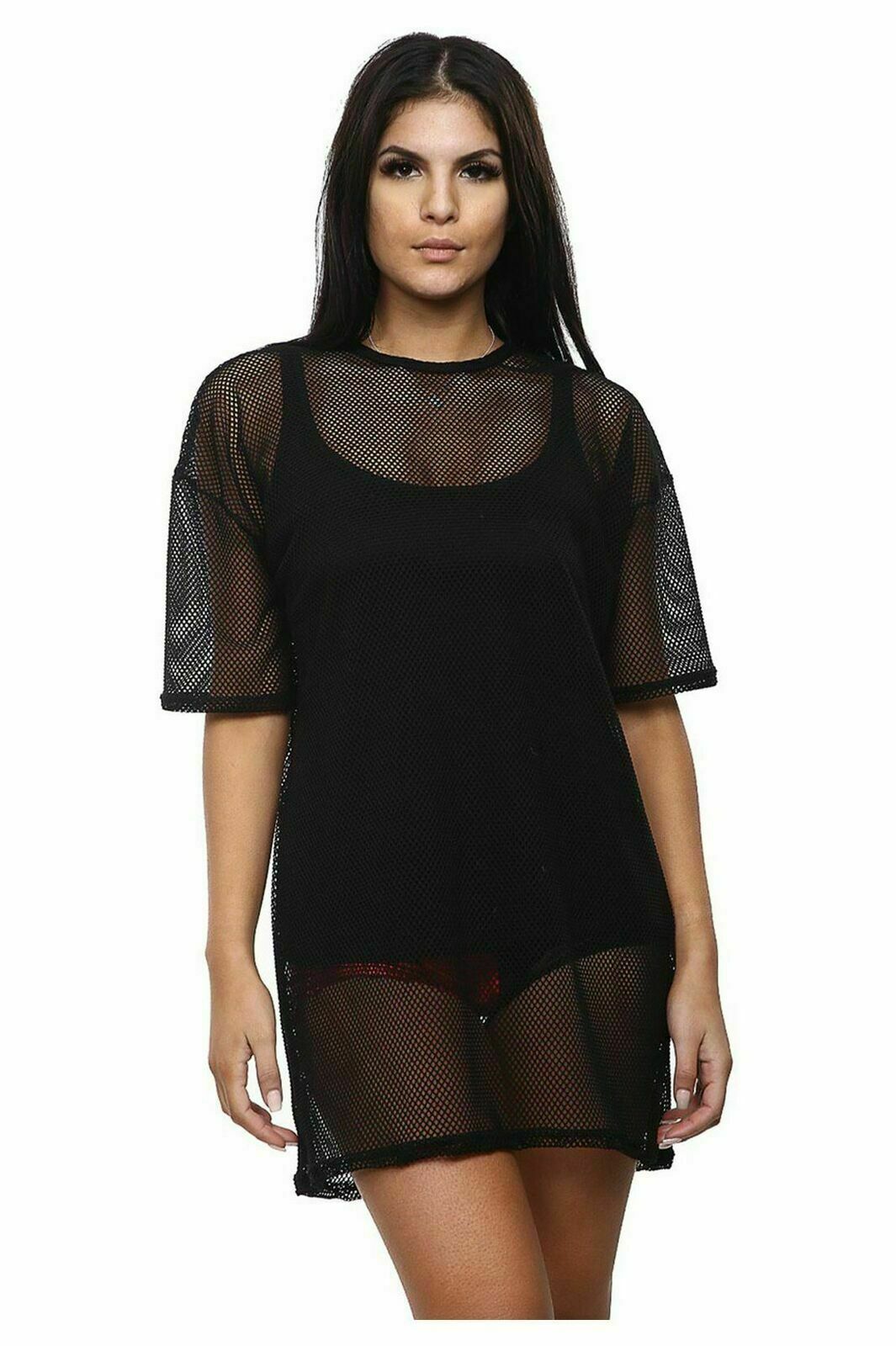 oversized fishnet shirt