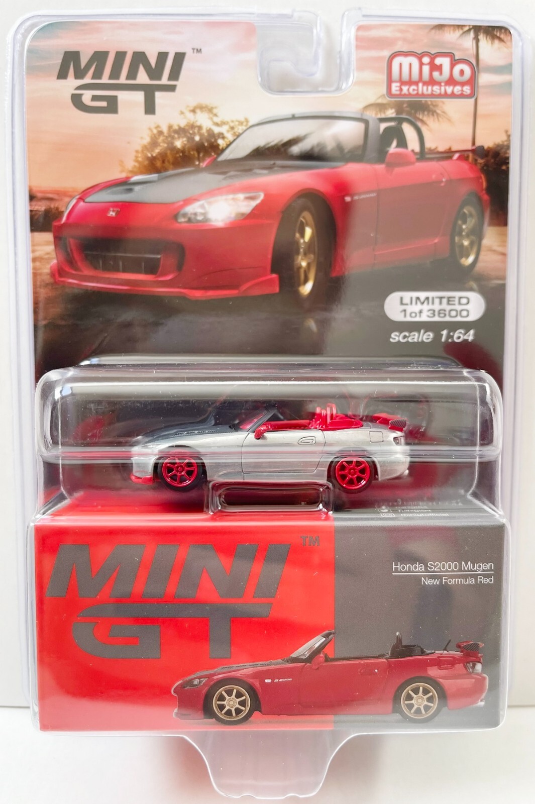 Mini GT 1:64 Honda S2000 (AP2) Mugen New Formula Red Diecast