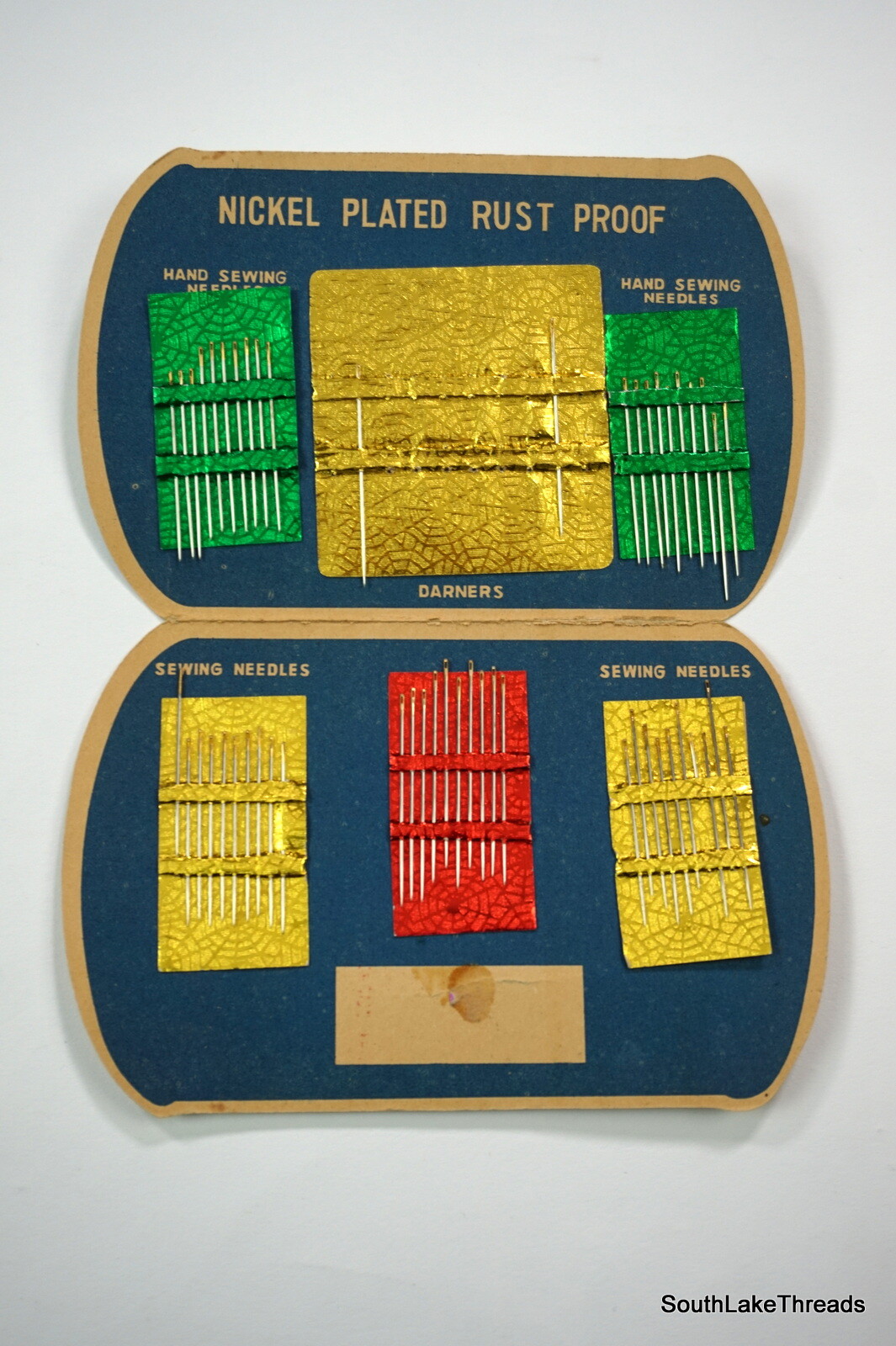 Vintage Needles Kit Case Folder Advert. Gambles Custom Colors Paint Headquarters