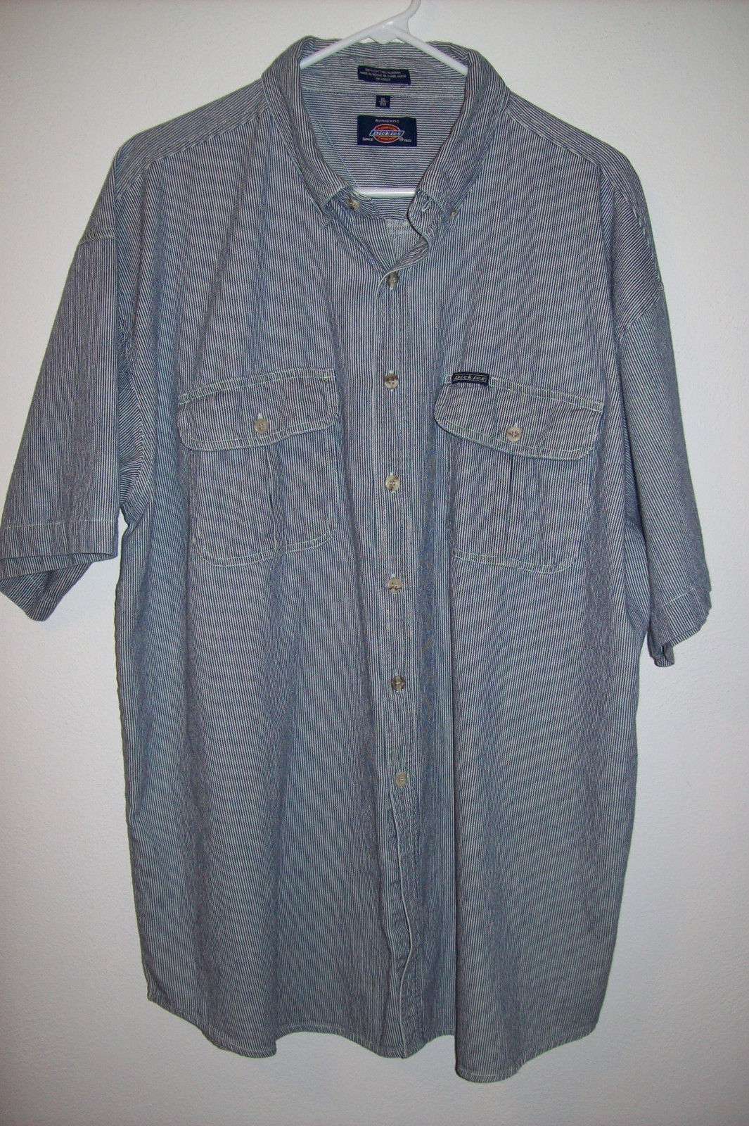 Мужские рубашки Dickies в полоску на пуговицах повседневные