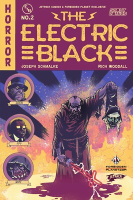 ELECTRIC BLACK 2 JETPACK COMICS/FORBIDDEN PLANET EXCLUSIVE VARIANT Scout Comics