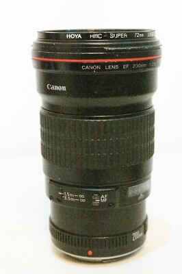 Canon EF 200mm F 2.8L II USM Telephoto Lens Black  Recently Serviced
