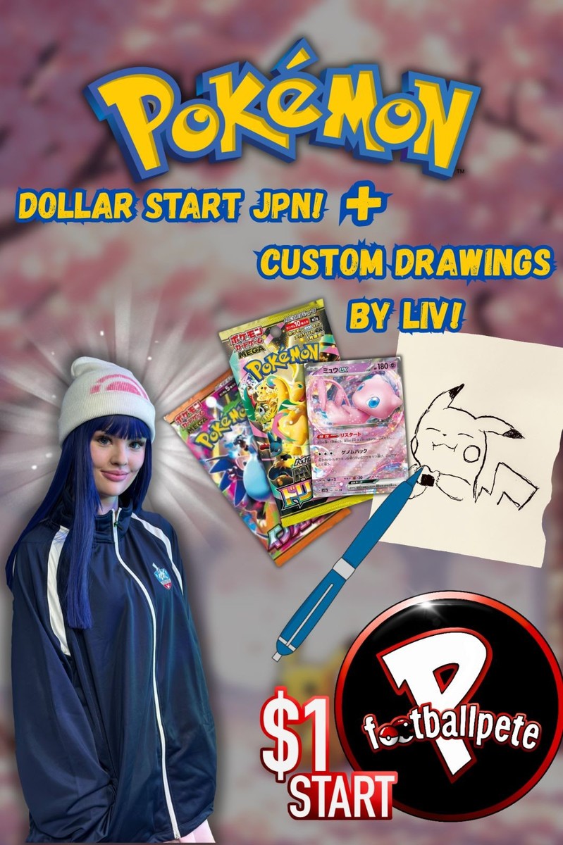 🏯$1 START JAPANESE POKEMON + CUSTOM ART!🏯W/LIV | eBay Live Video