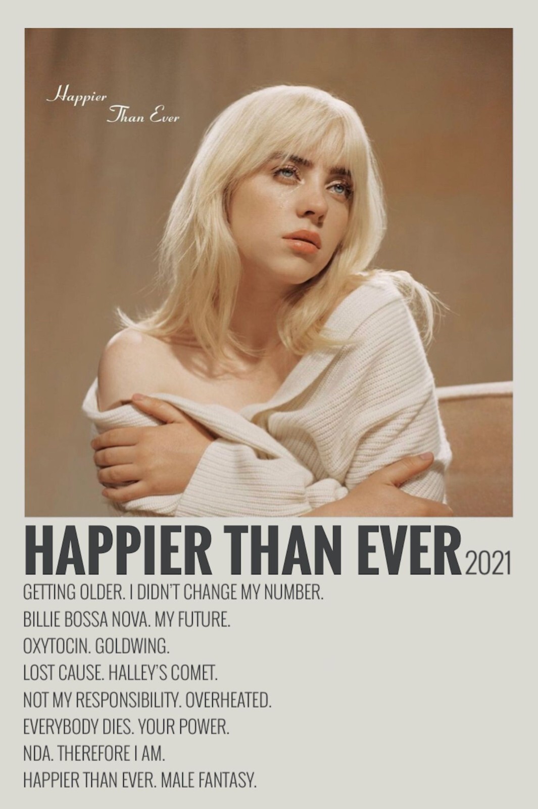 BILLIE EILISH - HAPPIER THAN EVER