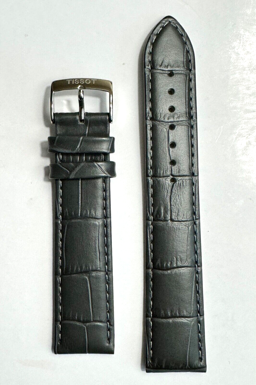 美品 TISSOT オフィシャルスティールミラネーゼ ブレスレット20MM ティソ公式 ストラップ | T852047948 | グレー ステンレス