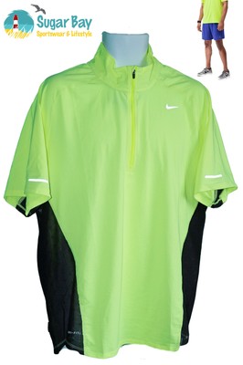 nike hi vis running top