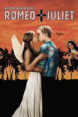1996 Romeo And Juliet Movie Poster 11X17 Leonardo DiCaprio Claire Danes   