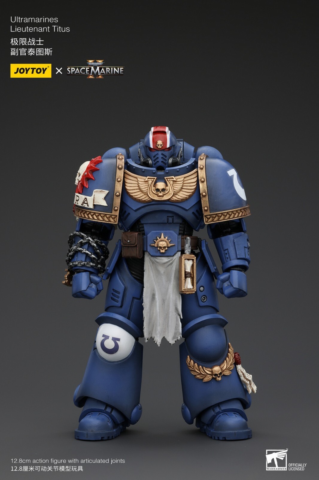 ゲームキャラクター JoyToy Warhammer 40k Lieutenant Titus CE 1/18 JOYTOY X Warhammer 40k Ultramarines Lieutenant Titus