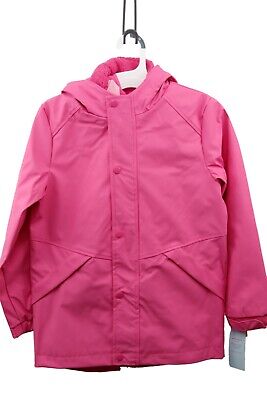 Cat & Jack Warm Raincoat Windbreaker Jacket in Pink Removable Fleece Liner XS-XL