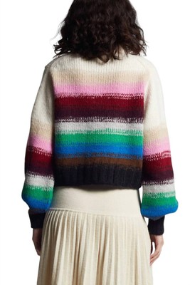 Pre-owned Eleven Six Haley Sweater In Multi Color - Size S In Red