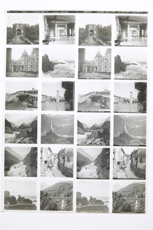 Plaque De Verre Educa SÃ©Rie 23 Pau Le Bearn Biarritz - 12 Photos Stereoscopiques