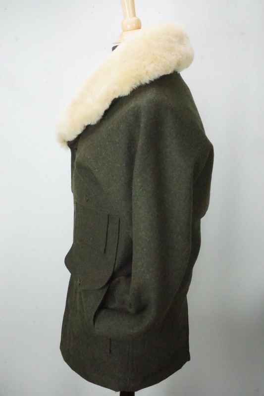 Filson Lined Mackinaw Wool Packer Coat Forest Green Sz XS BRAND