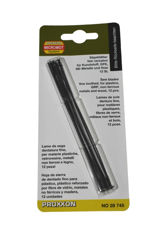 Proxxon Micromot SÃ¤GeblÃ¤Tter 12 St Querstift 127 Mm Fein Verzahnt 28745 Dekupier