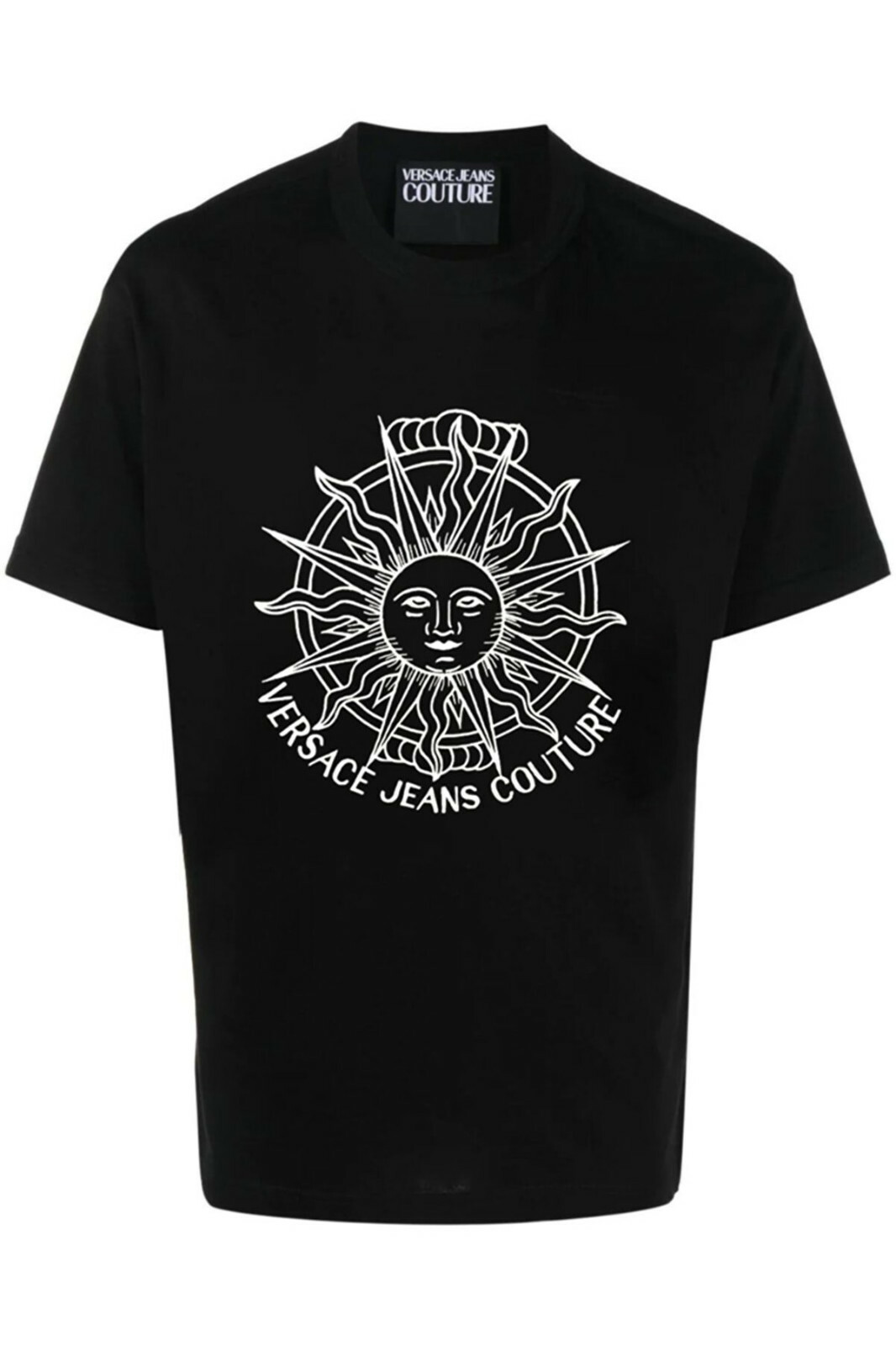 VERSACE JEANS COUTURE SUN EMBROIDERED LOGO T SHIRT-BLACK. | eBay