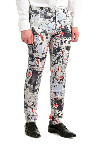 Pre-owned Hugo Boss Men's "arti/hesten182" Extra Slim Fit 100% Wool Two Button Suit In Multicolor