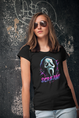 Scream Movie Ghost Face Mask T-Shirt Unisex Horror Halloween Adult Sizes New