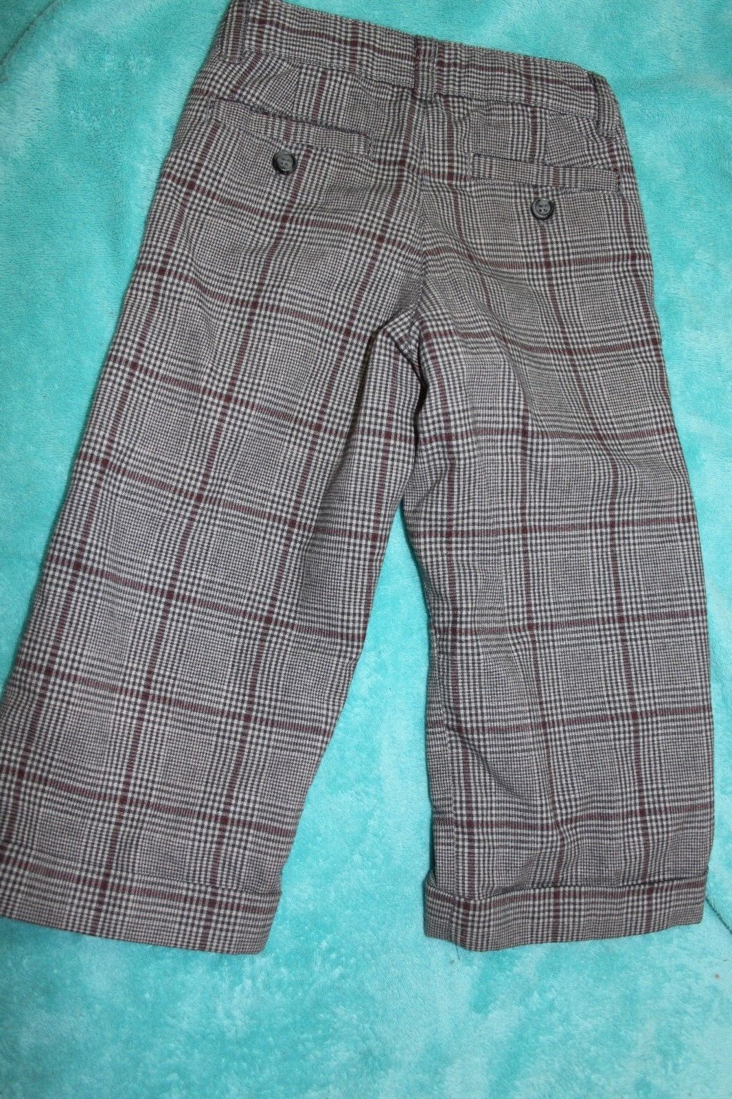 JANIE AND JACK 2t baby boys dress cuffed dress pants with adjustable waist