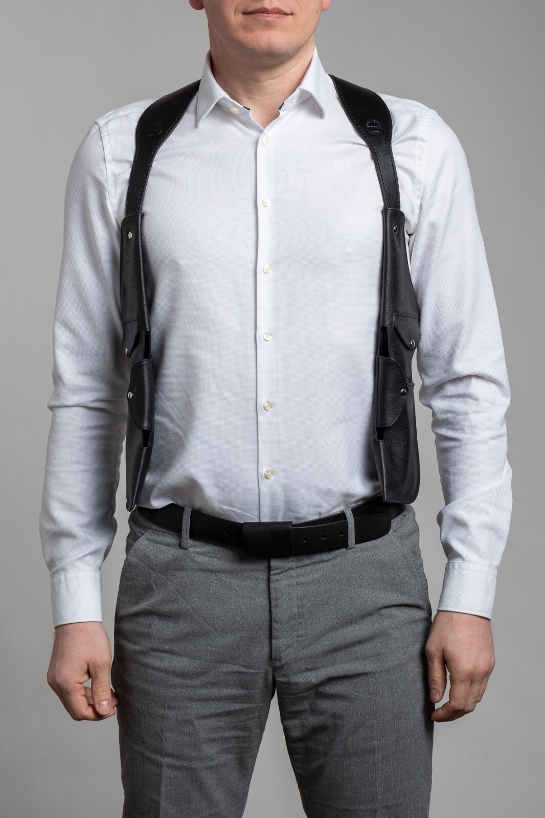 Preowned Borec Leather Shoulder Holster Bag Holster Bag Utility Vest