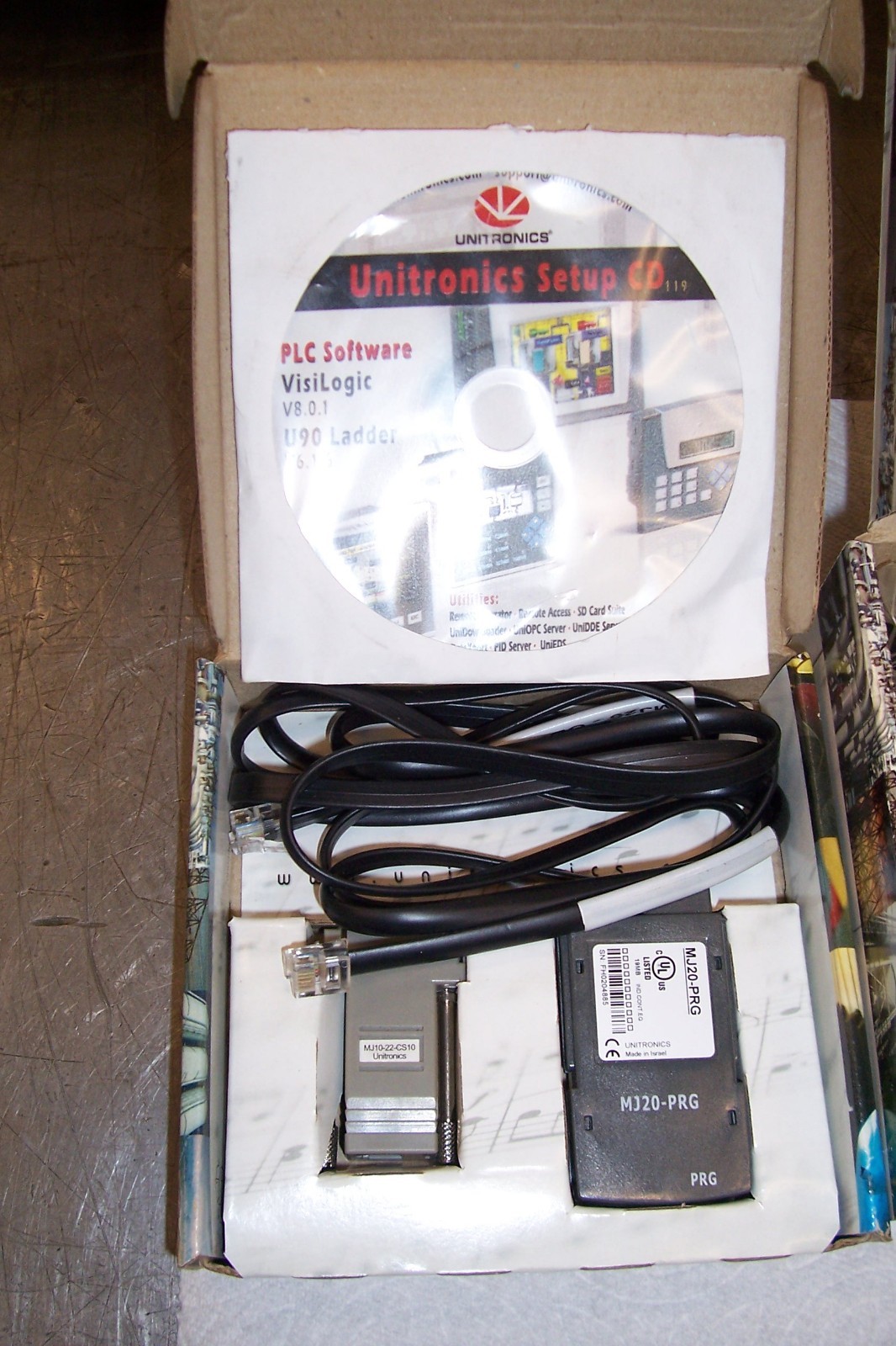 PLC Unitronics Jazz Micro-OPLCJZ10-11R10 Plus Unitronics Programming Kit JZ-PRG