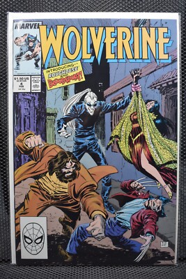 Wolverine #4 Direct Marvel Comics 1989 Chris Claremont Patch Madripoor 9.0
