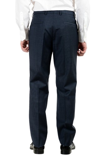 Pre-owned Hugo Boss "c-jefferd/c-stedson" Men's 100% Wool Two Button Suit Us 40r It 50r In Blue
