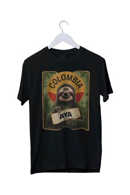 Colombia Ayahuasca Third-Eyed Sloth Graphic Unisex T-Shirt S M L XL 2 3 4 XL