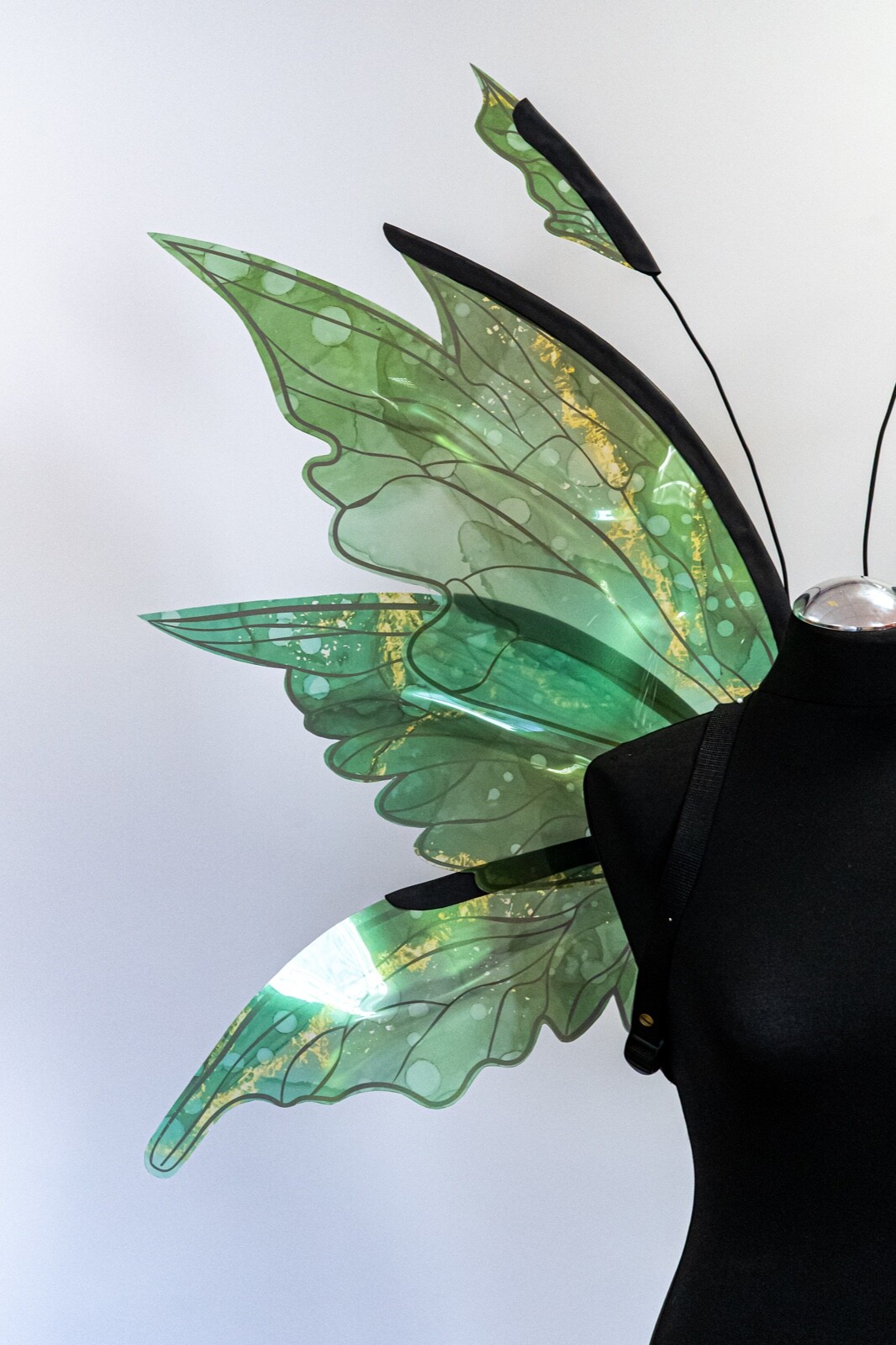 Green Fairy Wings Costume For Adult Butterfly Elf  Cosplay Iridescent Halloween