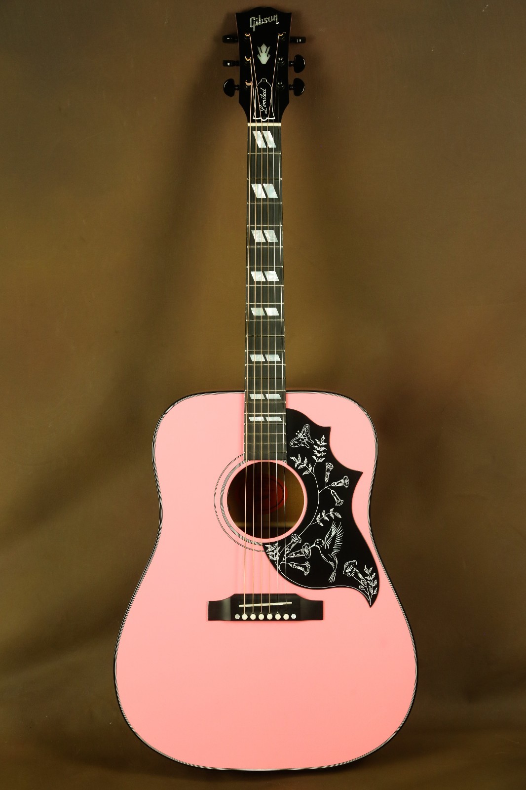 Gibson Hummingbird Pink Rare Acoustic Guitar