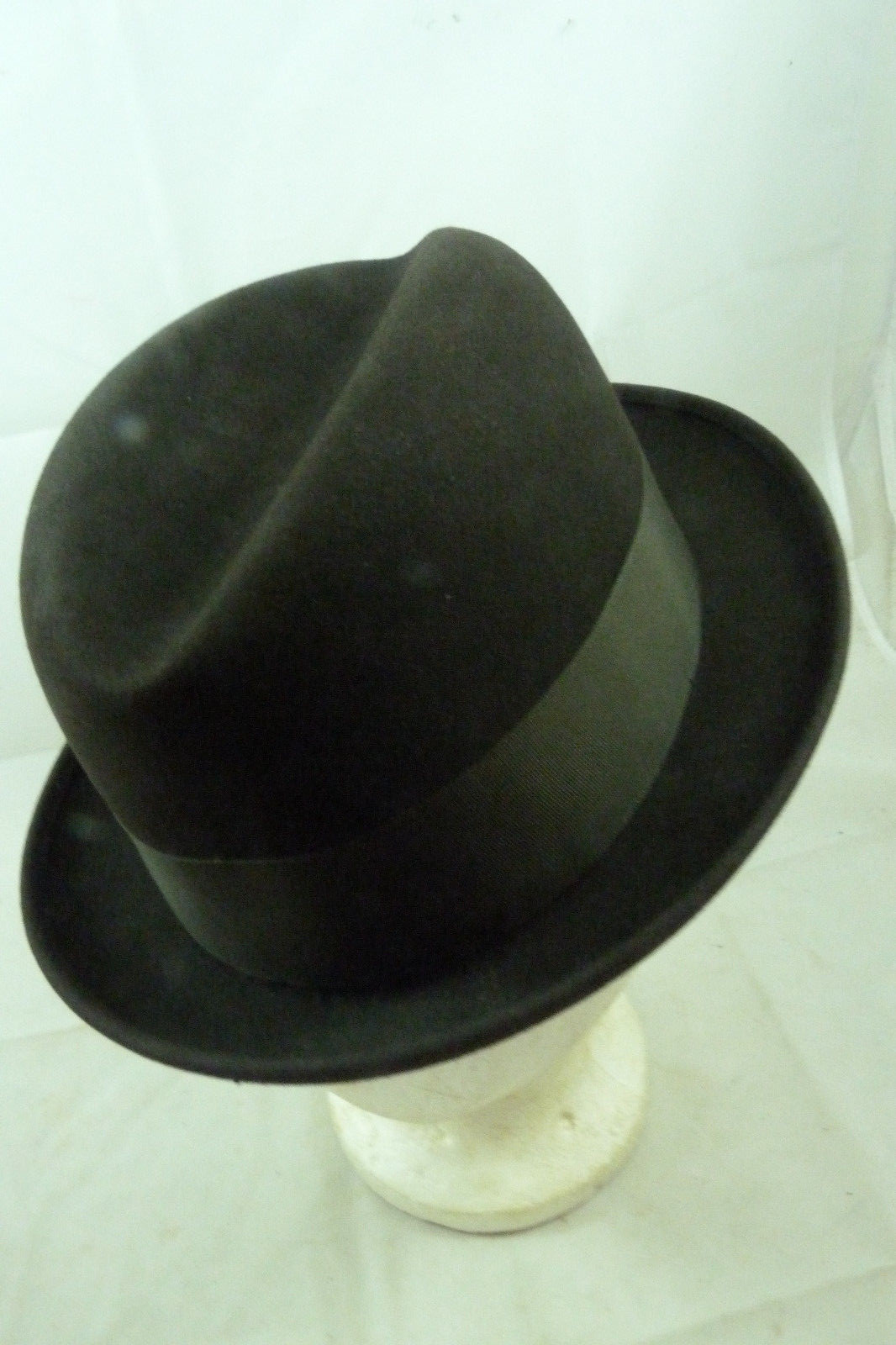 Vintage Dobbs Fifth Avenue Mens Brown Fedora Hat Derby Cap Feather