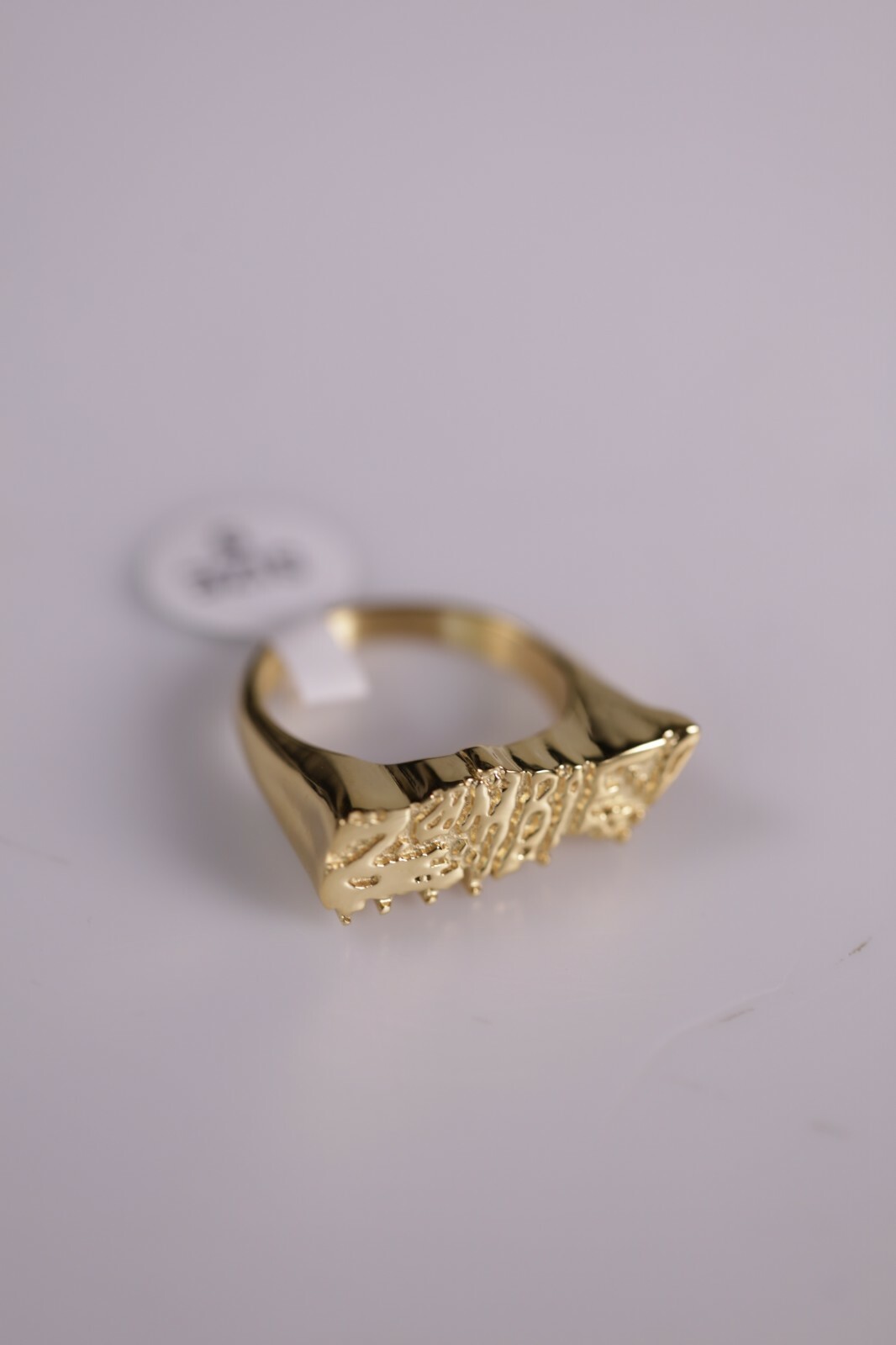 Pre-owned Flatbush Zombies First Edition Zombie Ring Size 9 In Gold