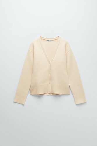 ZARA ベージュ コーデュロイ セーター M 782259546.jpg?1575022595