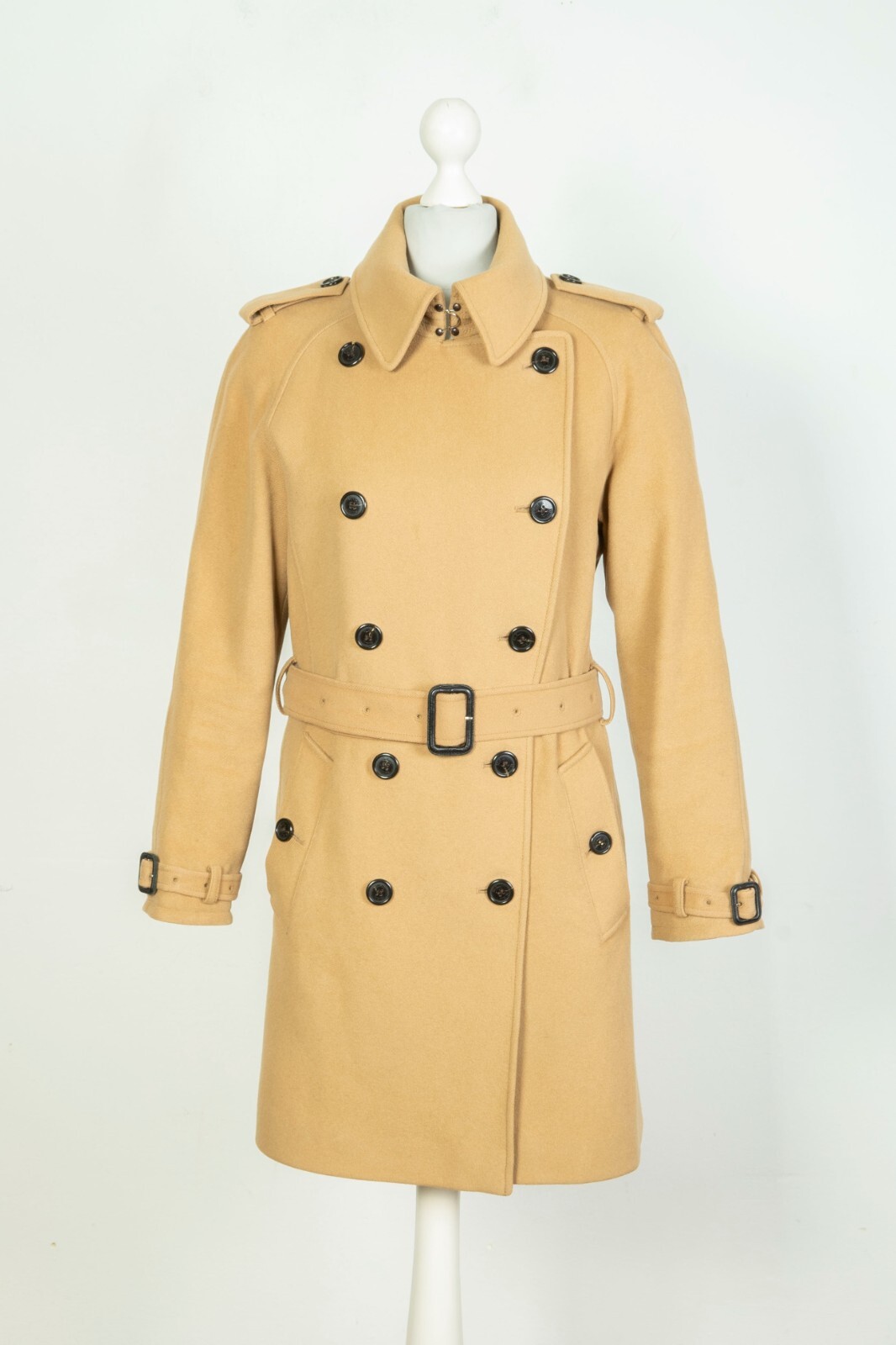 コート Burberry 8072716 A7028 Coats Beige Trench Ladies Burberry London Wool Beige Belted Jacket Trench Coat