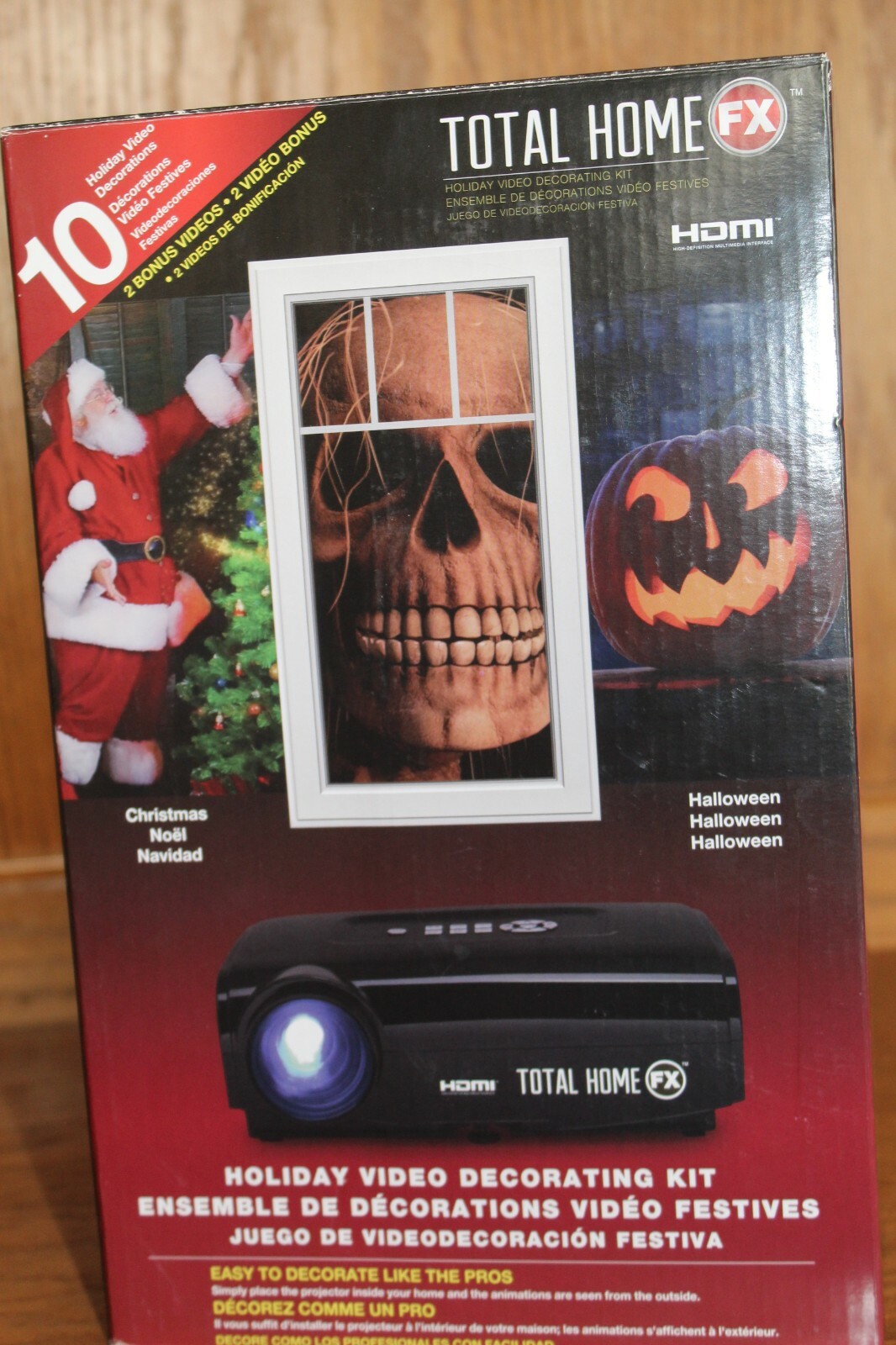 Total Home FX Holiday Video Decorating Kit 10 Holiday Videos Christmas New