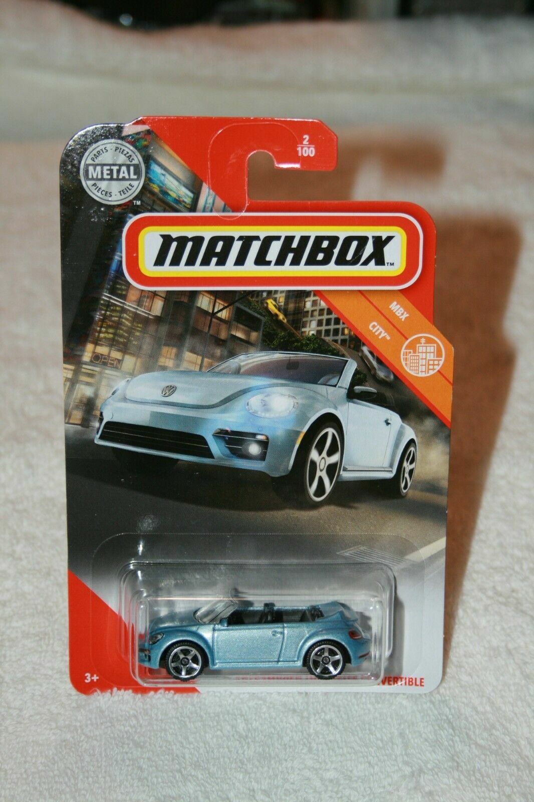 MATCHBOX - # 1/10 '19 VOLKSWAGEN BEETLE CONVERTIBLE 2/100