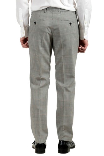 Pre-owned Hugo Boss "novan5/ben2" Men's 100% Wool Slim Two Button Suit Us 38r It 48r In Multicolor
