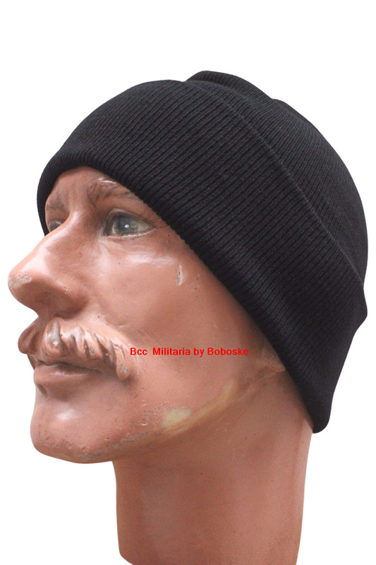 Bonnet Noir DoublÃ© 100% Acrylique-Taille Unique-TrÃ¨S Confortable ð