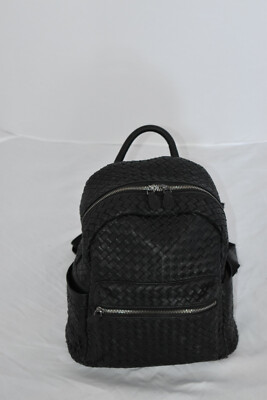 【BOTTEGA VENETA】Woven Jacquard Nylon Rider Backpack BLACK bottega veneta graphic print long sleeve shirt item - Black