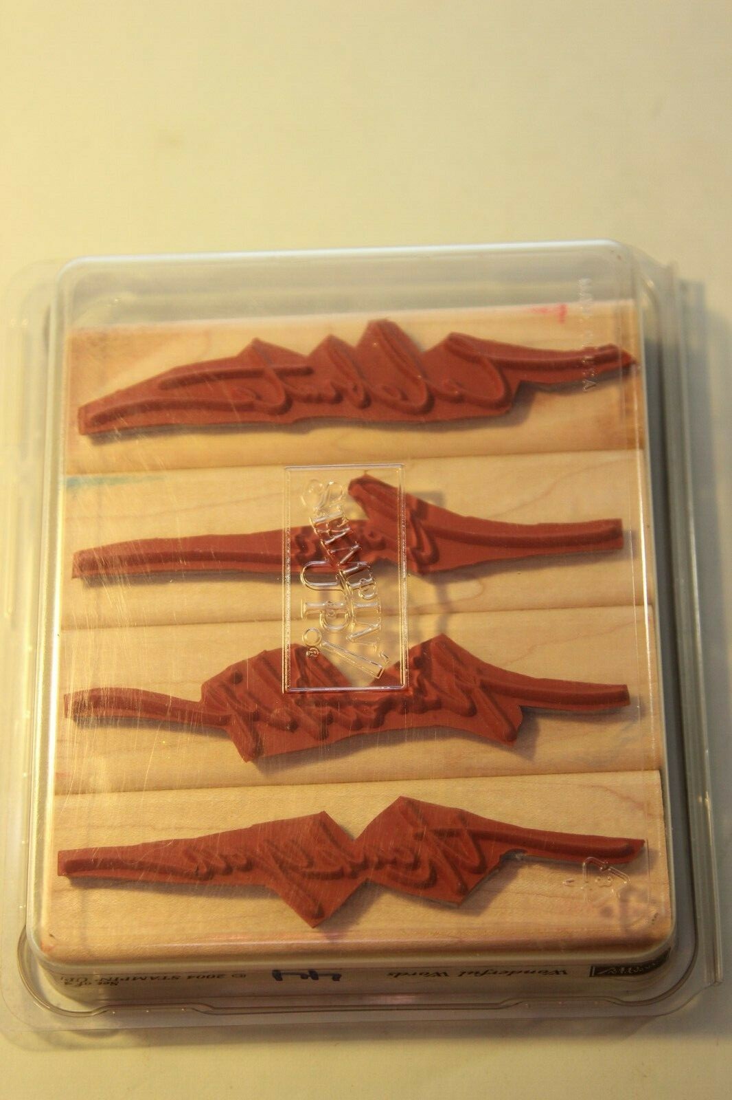 Stampin'UP! WONDERFUL WORDS Set Of 4  celebrate love friendship thank you