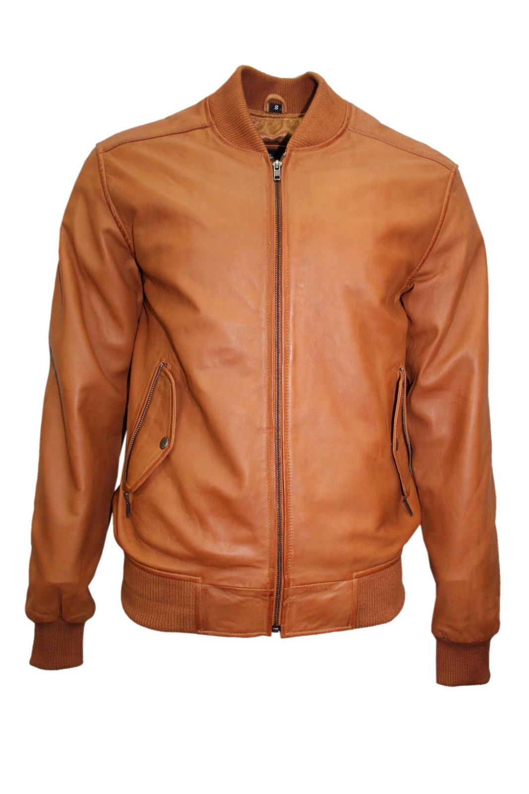 ジャケット・アウター Italy vintage napa leather bomber jacket Men's Retro 80'S Leather Bomber Tan Classic Soft Italian