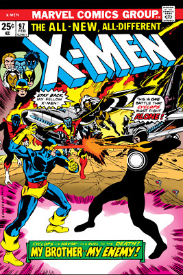 The Uncanny X-Men Issue 97 Poster Havok vs Cyclops My Brother My Enemy