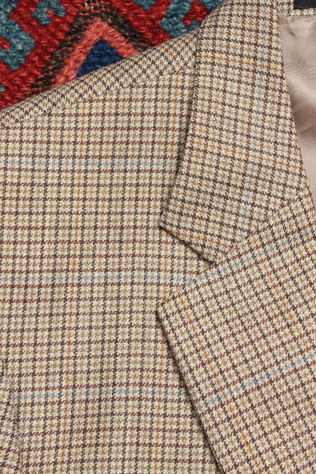 Tangent / TAN02 グルカパンツ GUNCLUB CHECK 44 Tom James Corporate Glen Plaid Check Sport Coat 44R Tan Blue
