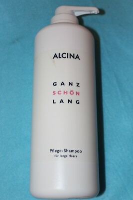 1250ml ALCINA SHAMPOO ''ganz schön lang-shampoo'' VORRATSFLASCHE mit SPENDER-PUMPE