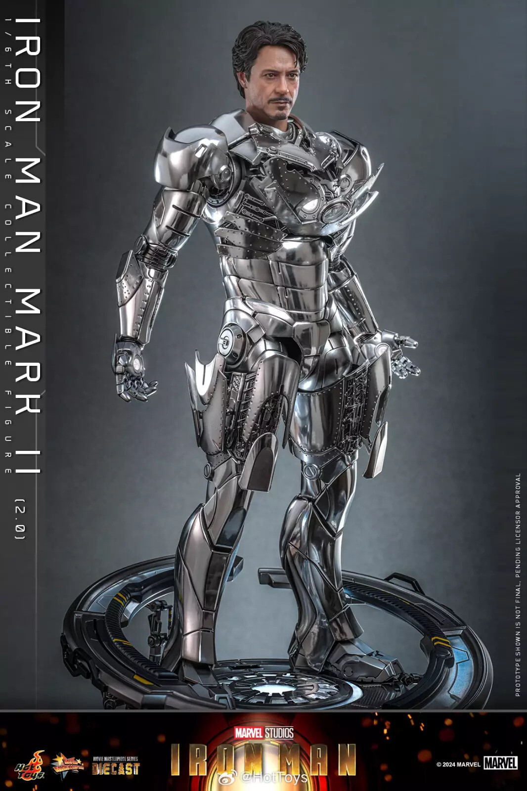 IN STOCK New Hot Toys MMS733D59 Iron Man Mark 2 (2.0) 1/6