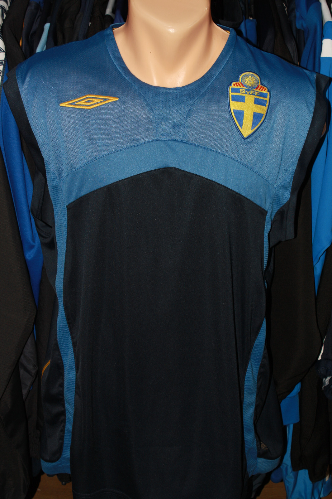 Svff Sverige Sweden Umbro Training Vest Sleeveless Shirt Top