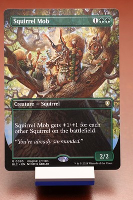 MTG Squirrel Mob BORDERLESS - Bloomburrow Commander BLC