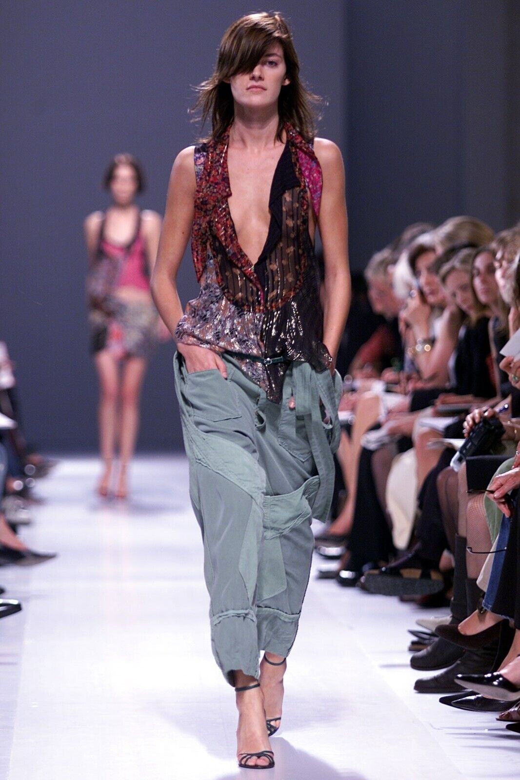 Balenciaga Le Dix Spring 2002 Black Straight Leg Cargo Pants Balenciaga Le Dix Spring 2002 Black Straight Leg Cargo Pants