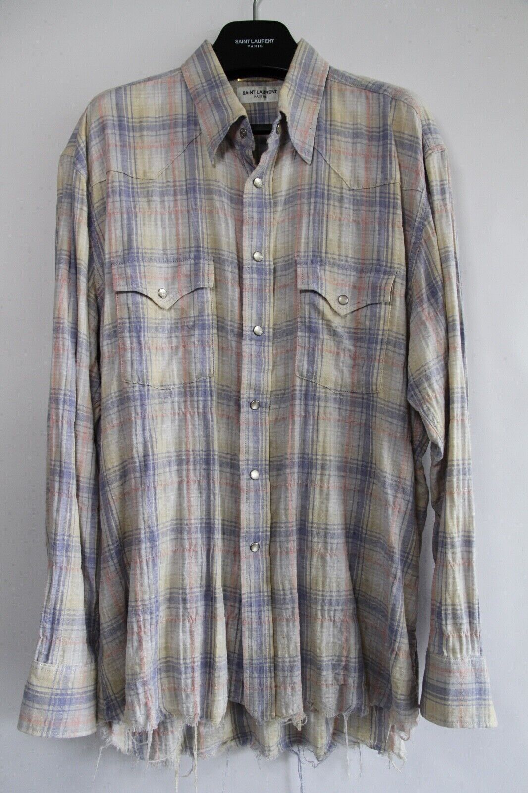 Saint Laurent Flannel Hedi Slimane Oversized Surf Sound Saint Laurent Flannel Hedi Slimane Oversized Surf Sound