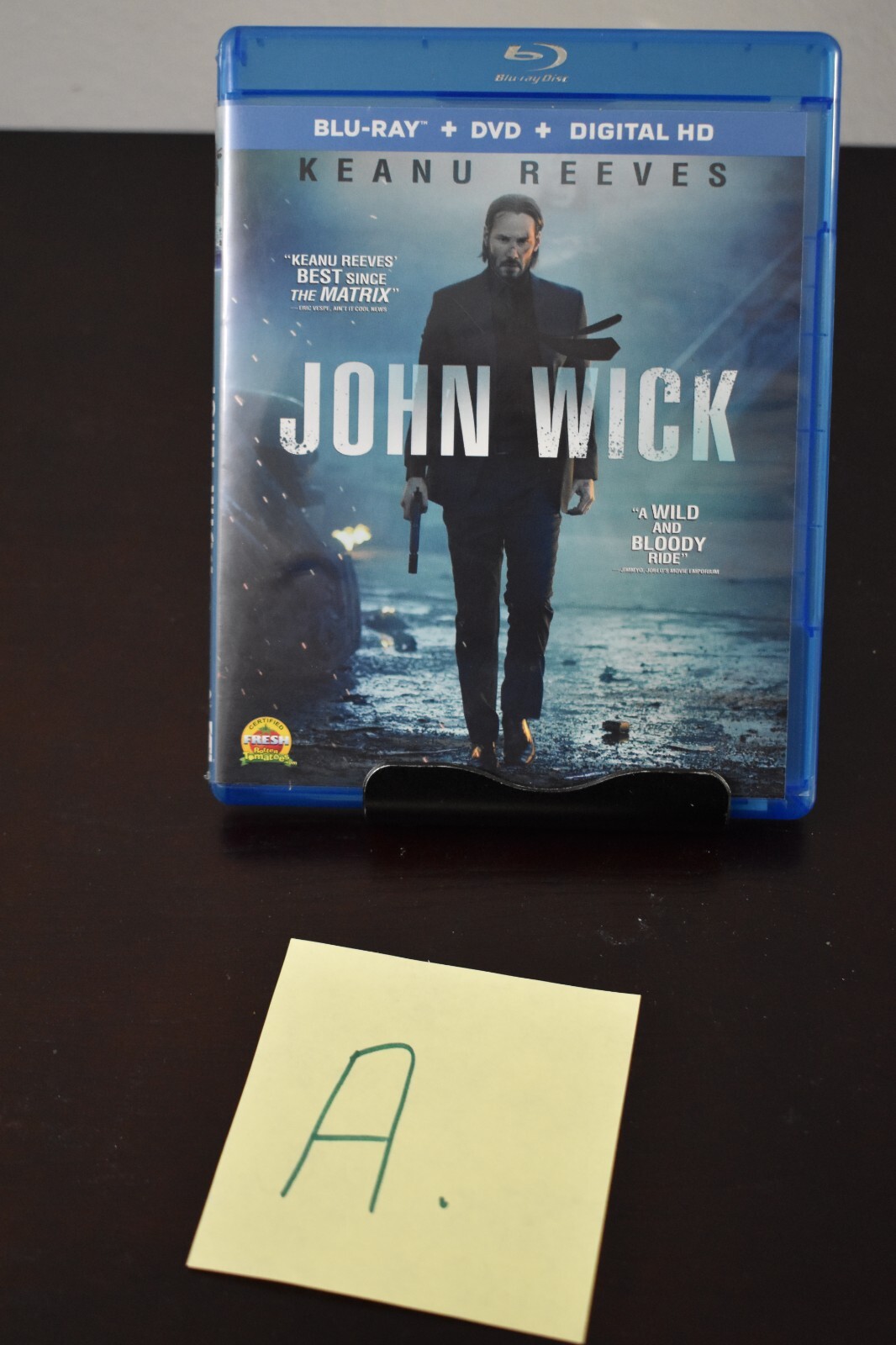 John Wick Chapter 1 Movie Blu-Ray Keanu Reeves Action Chad